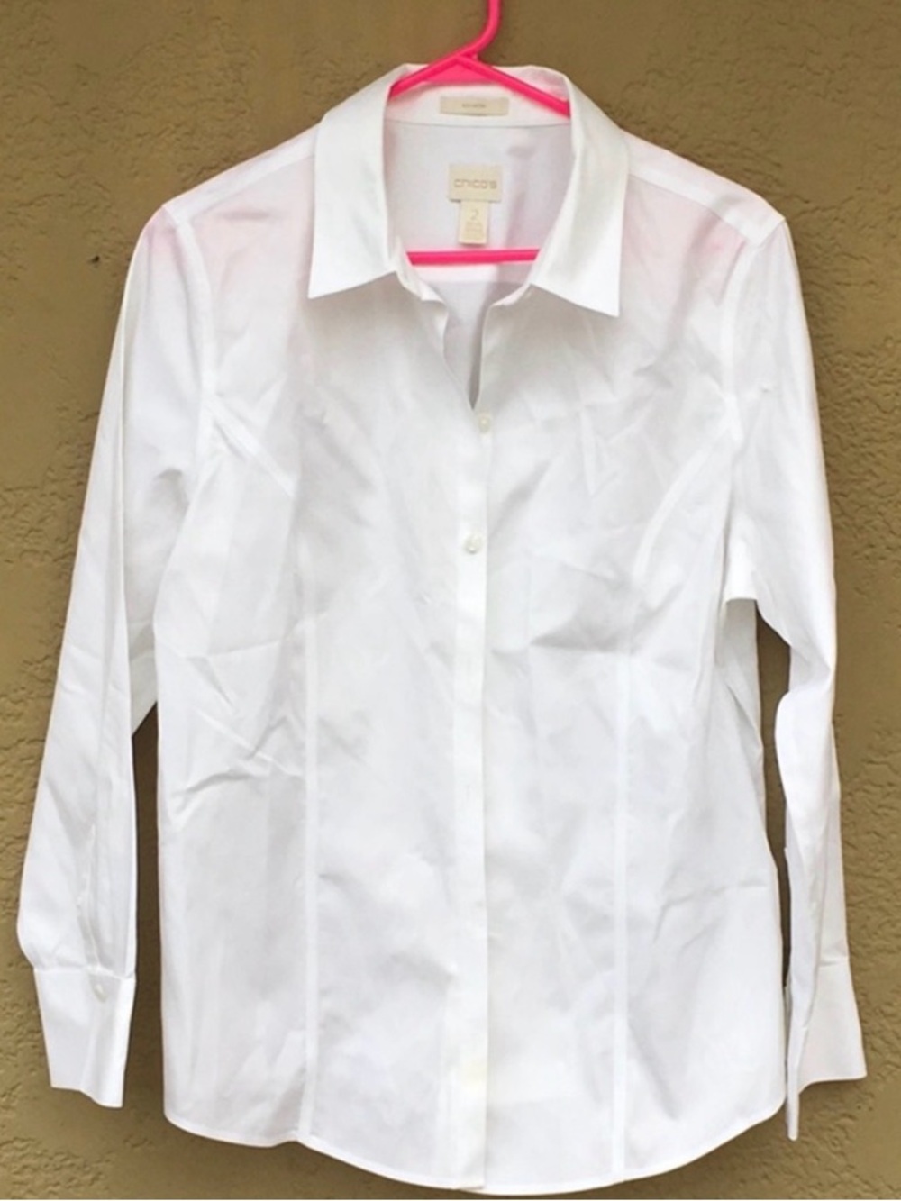 Chico's Classic White Button-Down Shirt - Picture 2 of 5